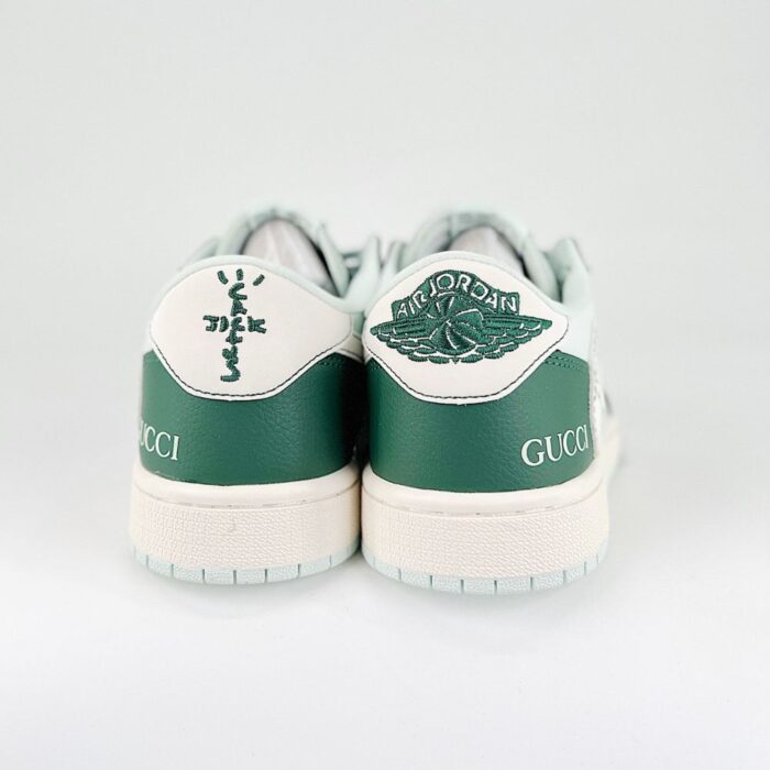 NIKE AIR JORDAN 1 LOW X TRAVIS SCOTT X GUCCI TS JOINT BARB SNEAKERS GREEN - Image 5