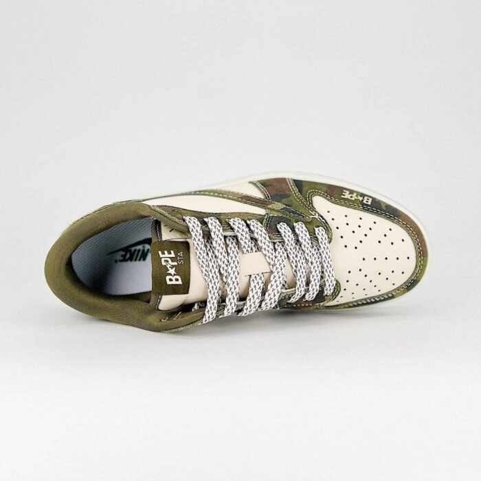 NIKE SB DUNK LOW BAPE TS JOINT CAMOUFLAGE ARMY GREEN BEIGE - Image 5