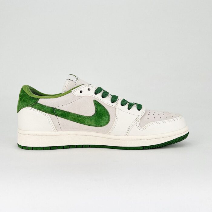 NIKE AIR JORDAN 1 LOW X TRAVIS SCOTT X LOUIS VUITTON GREEN WHITE - Image 3