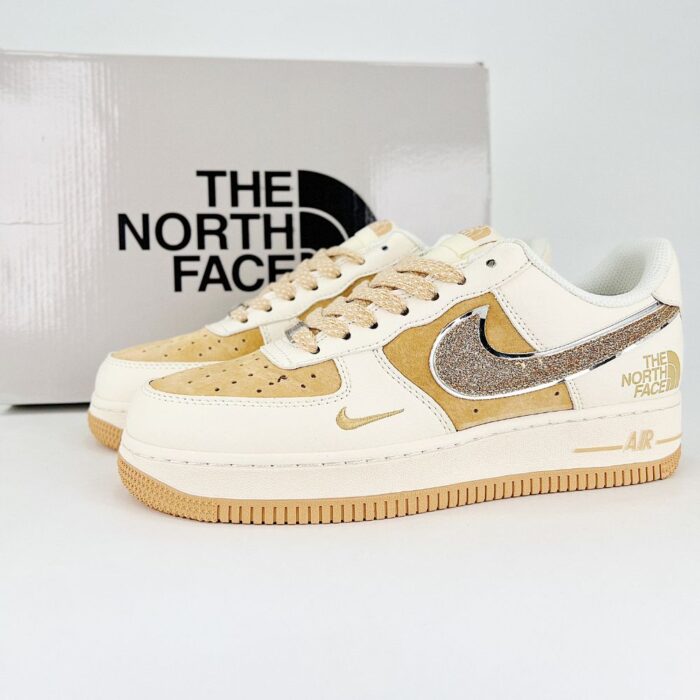 NIKE AIR FORCE 1 LOW X THE NORTH FACE ORANGE - Image 2