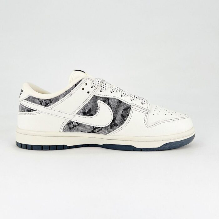 NIKE DUNK SB LOW X LOUIS VUITTON GREY WHITE - Image 3