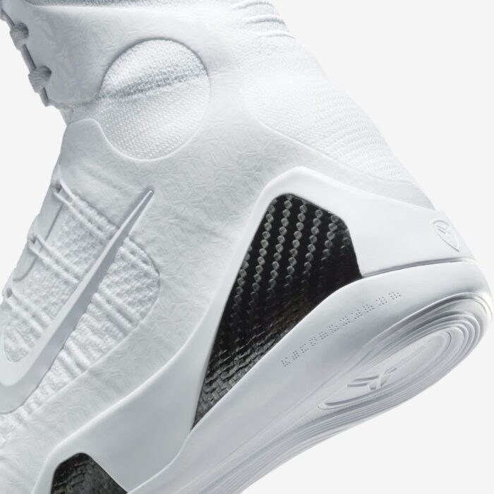 NIKE KOBE 9 ELITE HIGH PROTRO HALO WHITE BLACK FZ7335 100 - Image 3