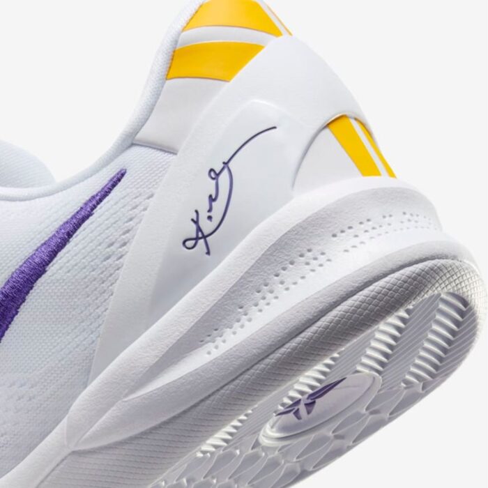 NIKE KOBE 8 PROTRO LAKERS HOME WHITE HF9550 100 - Image 3