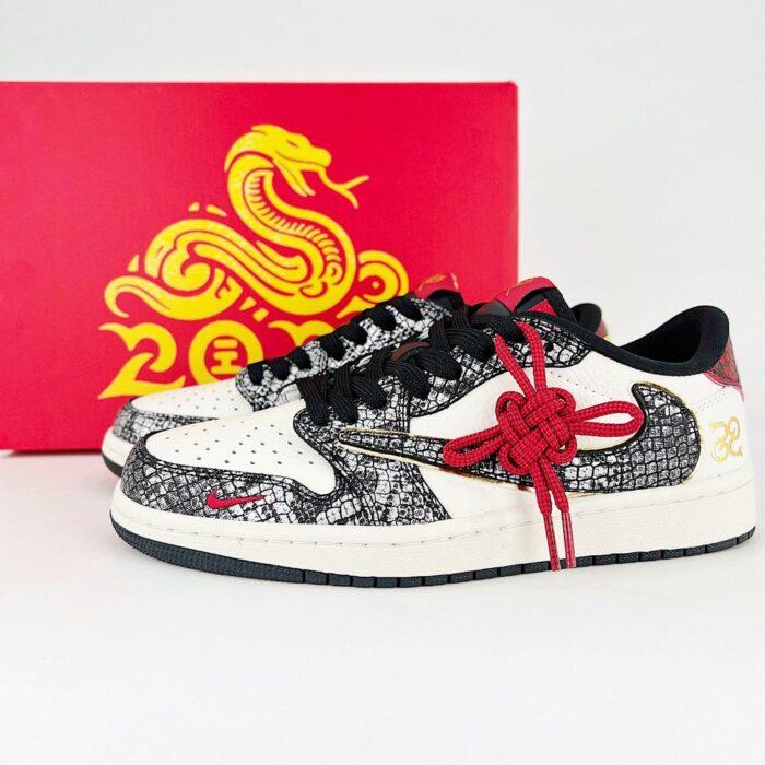 NIKE SB DUNK LOW LUNAR YEAR OF THE SNAKE WHITE BLACK - Image 2