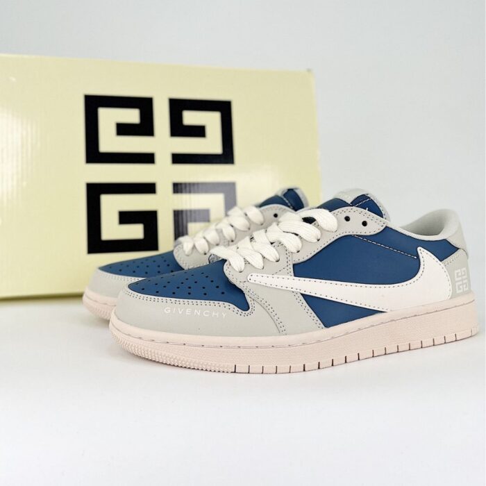 NIKE AIR JORDAN 1 LOW X TRAVIS SCOTT X FRAGMENT X GIVENCHY NAVY - Image 2