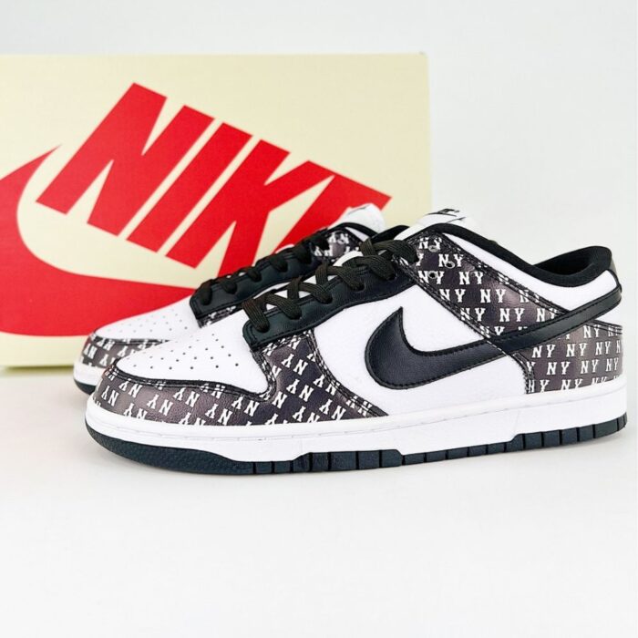 NIKE DUNK SB LOW X MLB BLACK WHITE - Image 2