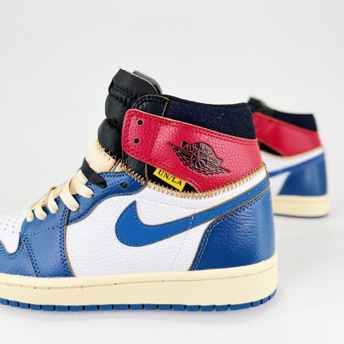 NIKE AIR JORDAN 1 RETRO HIGH UNION LA NRG BLUE TOE WHITE STORM BLUE VARSITY RED BLACK BV1300 146 - Image 3