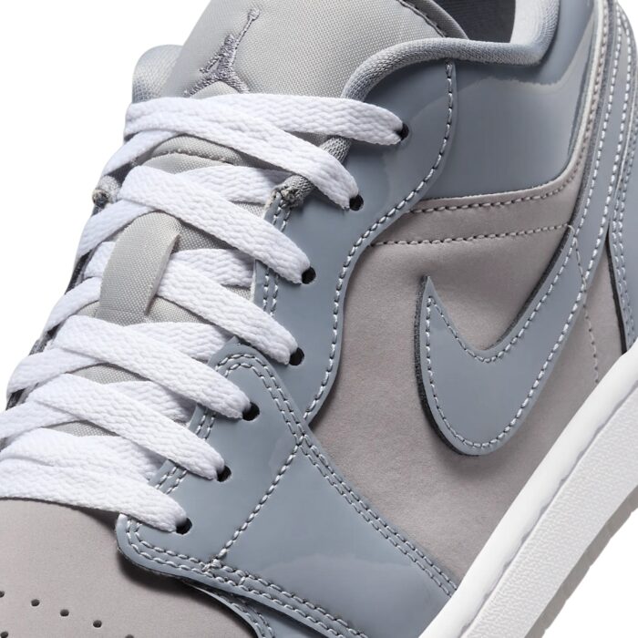 NIKE AIR JORDAN 1 LOW SE MEDIUM GREY WHITE COOL GREY HF3148 011 - Image 4