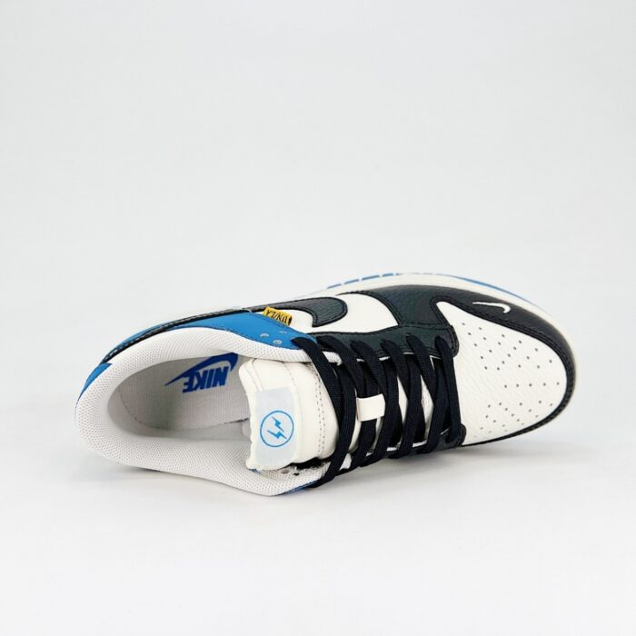 NIKE SB DUNK LOW X FRAGMENT DESIGN WHITE BLACK BLUE HOOK CY5979 110 - Image 4