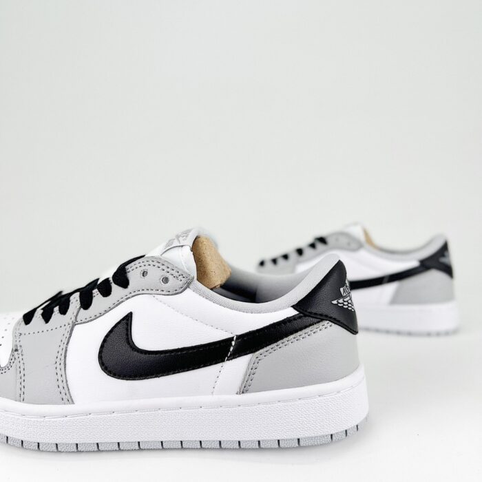 NIKE AIR JORDAN 1 LOW OG BARONS WHITE BLACK GRAY - Image 3