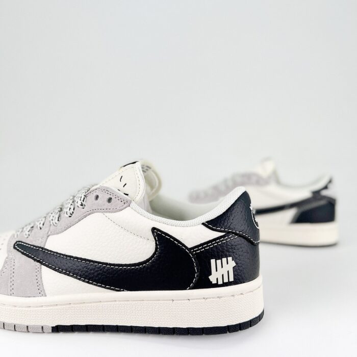 NIKE AIR JORDAN 1 LOW X TRAVIS SCOTT X UNDEFEATED WHITE GRAY BLACK - Image 3