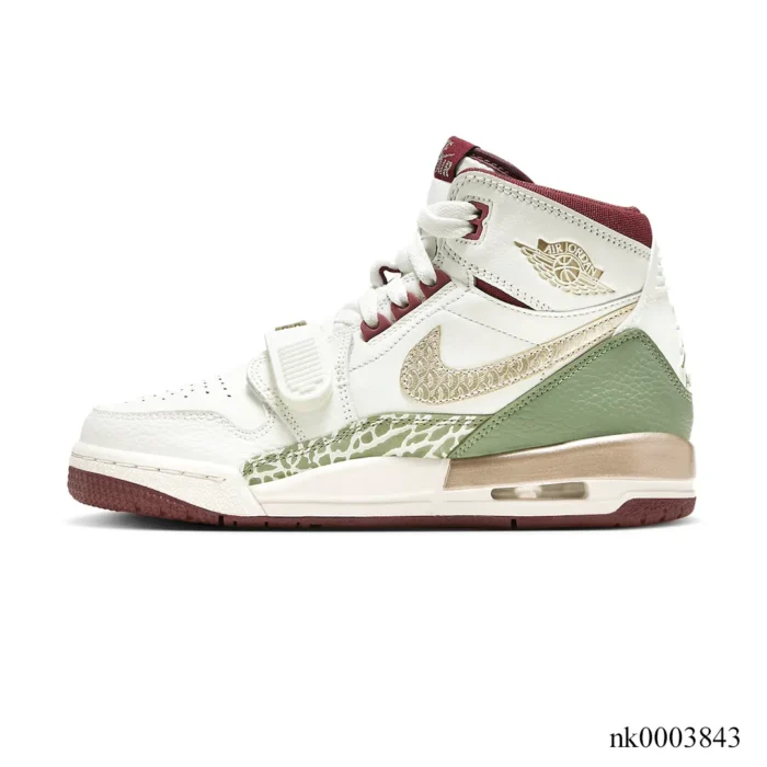 NIKE AIR JORDAN LEGACY 312 GS YEAR OF THE DRAGON WHITE BURGUNDY OLIVE GREEN FZ5047 120 - Image 2