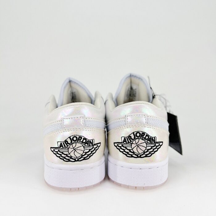 NIKE AIR JORDAN 1 LOW SE LNY PHANTOM WHITE BLACK FOOTBALL GREY HF4080 001 - Image 5