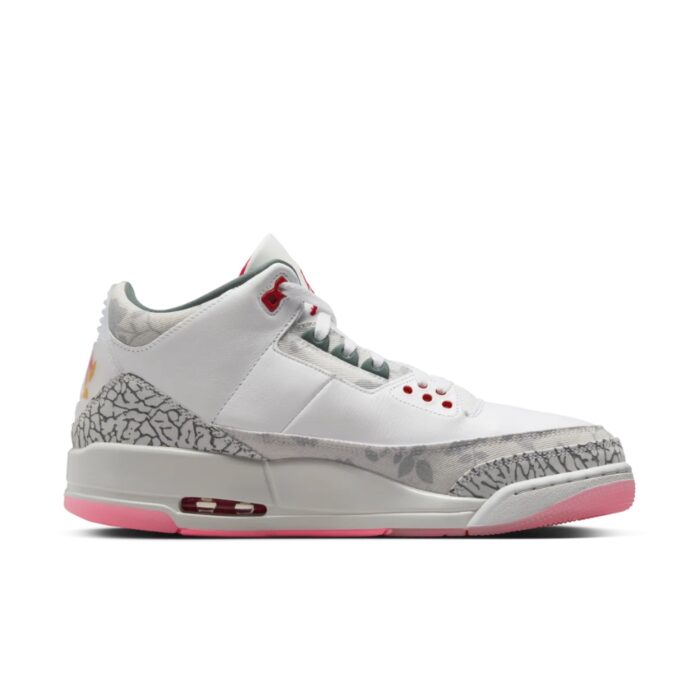 NIKE AIR JORDAN 3 WINGS WHITE FIRE RED OFF WHITE VINTAGE GREEN ROSE HM6993 100 - Image 2