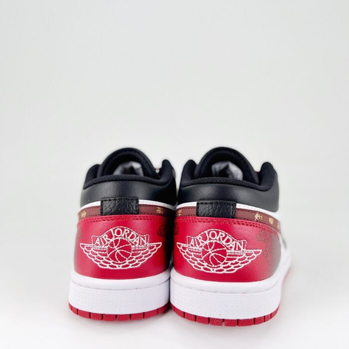 NIKE AIR JORDAN 1 LOW BLACK MYTH WUKONG BLACK RED - Image 5