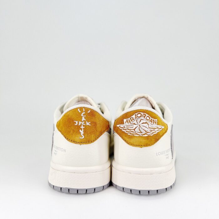 NIKE AIR JORDAN 1 LOW  X TRAVIS SCOTT X FRAGMENT DESIGN OG SP LV OFF WHITE GREY BROWN - Image 5