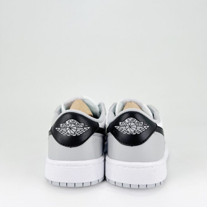 NIKE AIR JORDAN 1 LOW OG BARONS WHITE BLACK GRAY - Image 5