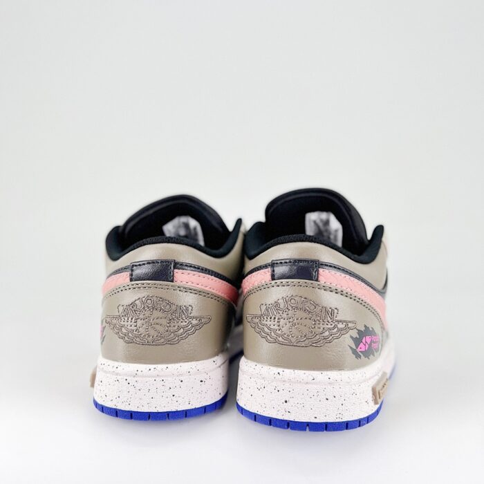 NIKE AIR JORDAN 1 LOW FRONTIER KNIGHT HEART OF SAND LOW TOP CASUAL RETRO BASKETBALL PURPLE BROWN - Image 5