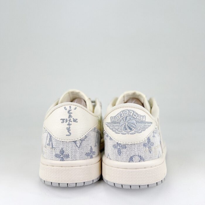 NIKE AIR JORDAN 1 LOW X TRAVIS SCOTT X FRAGMENT DESIGN OG SP OFF WHITE BLUE GREY - Image 5