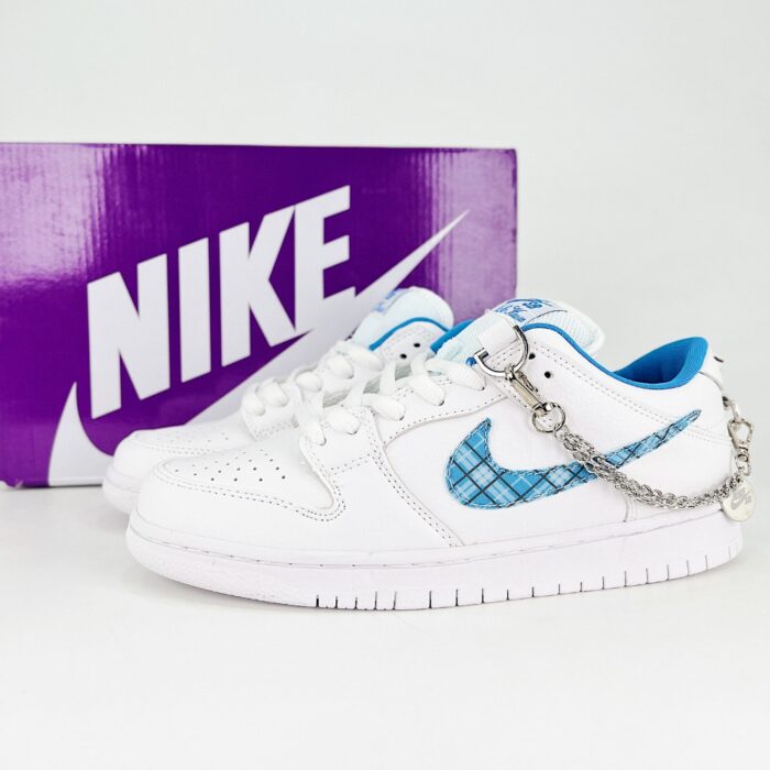 NIKE SB DUNK LOW PRO NICOLE HAUSE UNIVERSITY BLUE TRIPLE WHITE FZ8802 100 - Image 2