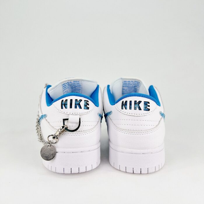 NIKE SB DUNK LOW PRO NICOLE HAUSE UNIVERSITY BLUE TRIPLE WHITE FZ8802 100 - Image 5