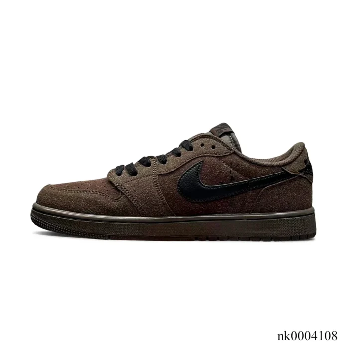 Travis Scott x AJ 1 Low OG Velvet Brown Shoes Sneakers – nk0004108 - Image 2