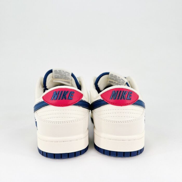 NIKE SB DUNK LOW X STUSSY BEIGE NAVY BLUE RED DQ1098 379 - Image 5