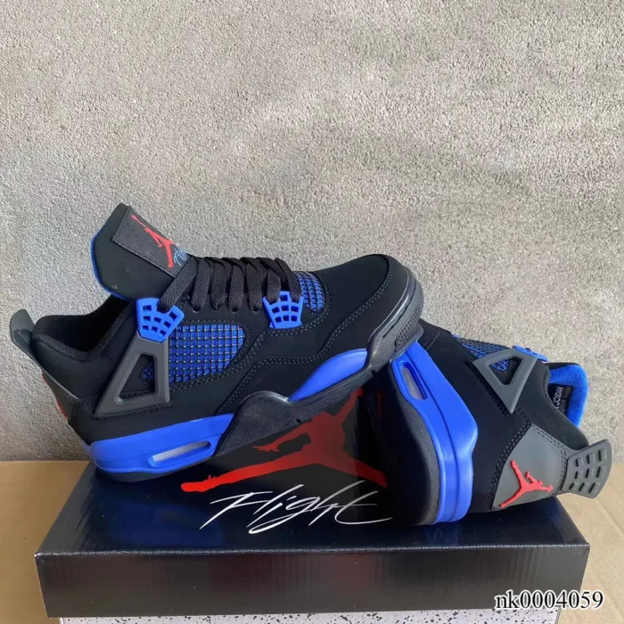 AJ 4 Retro Black Deep Royal Blue Shoes Sneakers – nk0004059 - Image 8