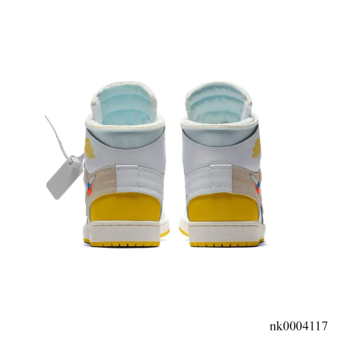 OW x AJ 1 High OG Canary Shoes Sneakers – nk0004117 - Image 4