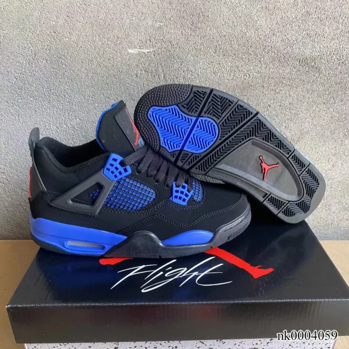 AJ 4 Retro Black Deep Royal Blue Shoes Sneakers – nk0004059 - Image 9