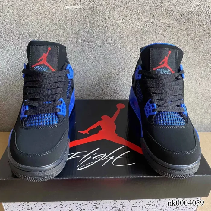 AJ 4 Retro Black Deep Royal Blue Shoes Sneakers – nk0004059 - Image 7