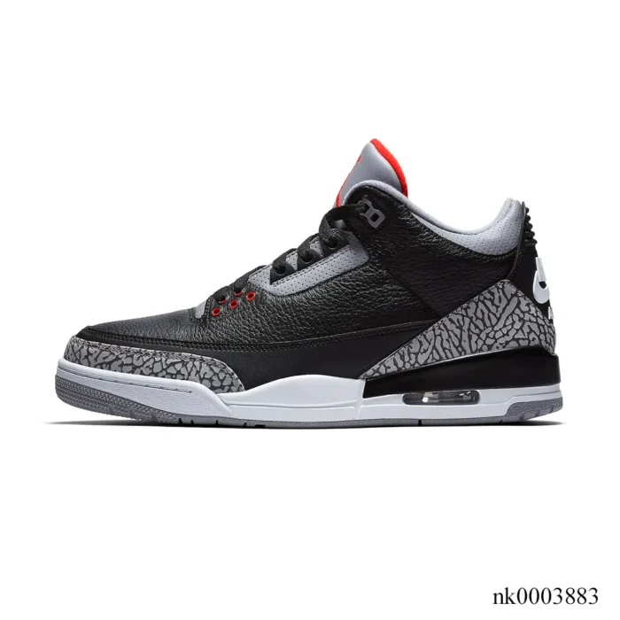 AJ 3 Black Cement Shoes Sneakers – nk0003883 - Image 2