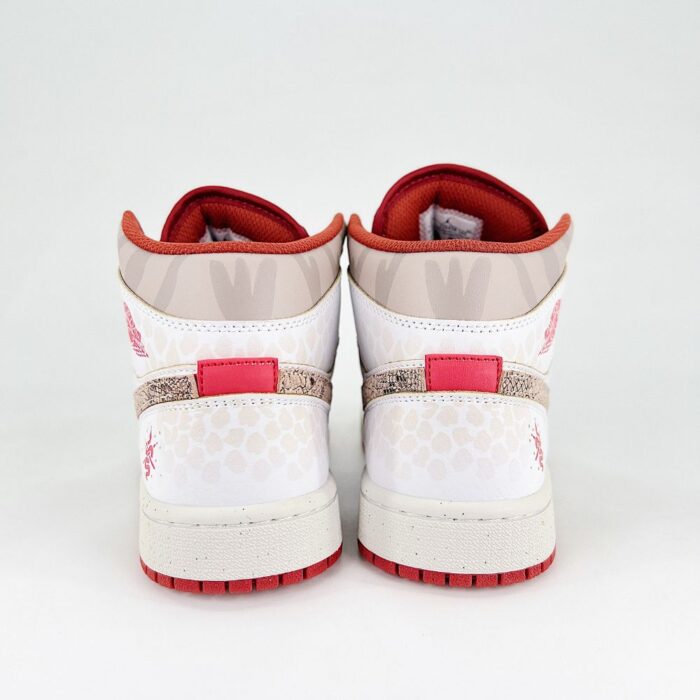 NIKE AIR JORDAN 1 MID YEAR OF THE SNAKE RED - Image 3