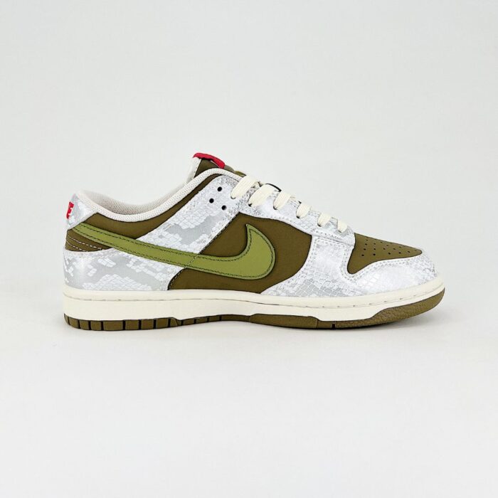 NIKE SB DUNK LOW LUNAR YEAR OF THE SNAKE OLIVE WHITE - Image 3