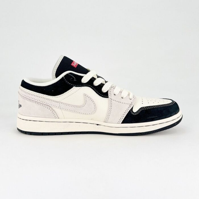 NIKE AIR JORDAN 1 LOW X SUPREME SPIDER BLACK WHITE - Image 3