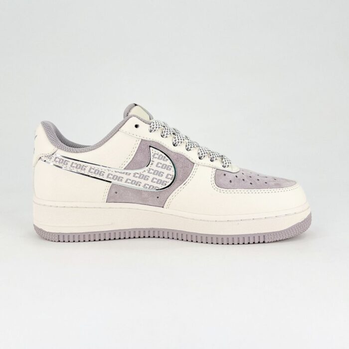 NIKE AIR FORCE 1 LOW X THE NORTH FACE X CDG GREY BEIGE - Image 3