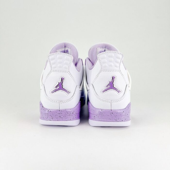 NIKE AIR JORDAN 4 RETRO WHITE PURPLE OREO - Image 3