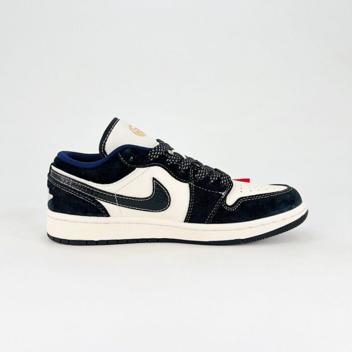 NIKE AIR JORDAN 1 LOW X THE NORTH FACE YEAR OF THE SNAKE BLACK WHITE - Image 3