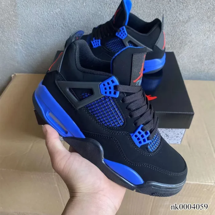 AJ 4 Retro Black Deep Royal Blue Shoes Sneakers – nk0004059 - Image 5