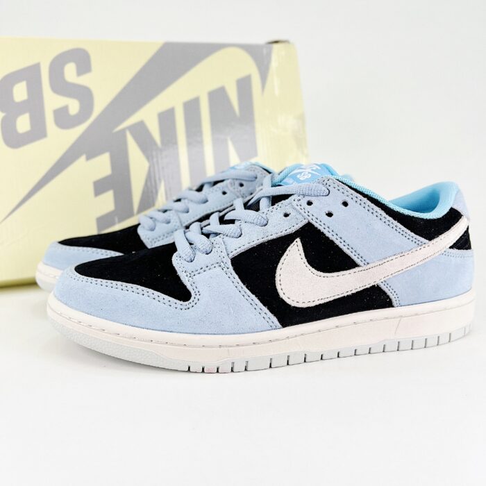 NIKE SB DUNK LOW PRO ALUMINIUM FOOTBALL GREY SUMMIT WHITE BLACK HF3063 400 - Image 2