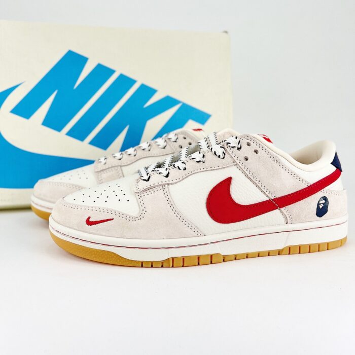 NIKE SB DUNK LOW X BAPE BEIGE HOOK CH6336 228 - Image 2