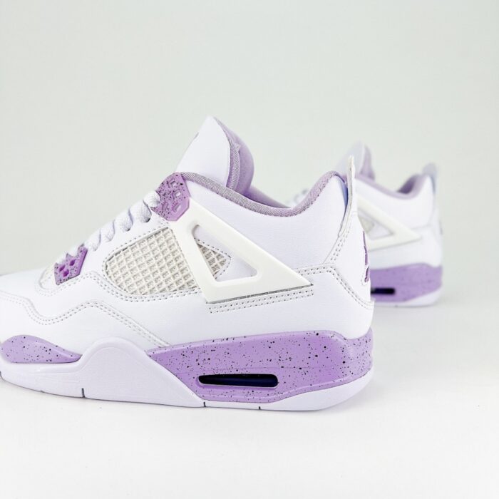 NIKE AIR JORDAN 4 RETRO PURPLE WHITE - Image 3