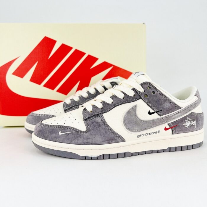 NIKE SB DUNK LOW STUSSY ASH CREAM WHITE GRAY YX5066 252 - Image 2