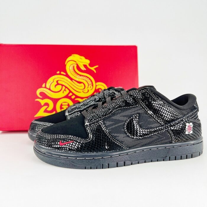 NIKE DUNK LOW SNAKE YEAR LIMITED EDITION BLACK SNAKE CH8311 233 - Image 2