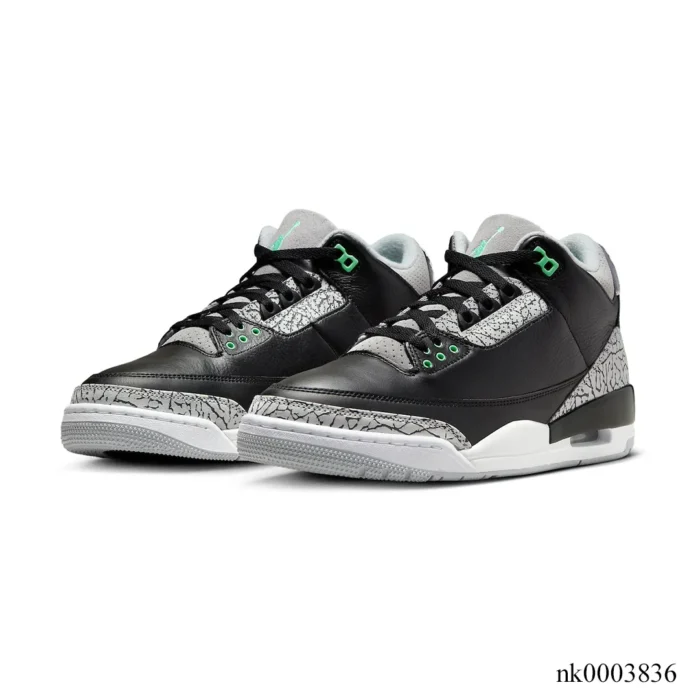 AJ 3 Green Glow Shoes Sneakers – nk0003836 - Image 3