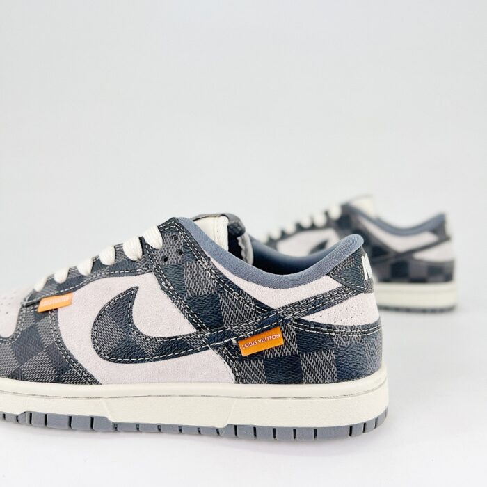 NIKE SB DUNK LOW X LOUIS VUITTON WHITE BLACK GREY QF1568 146 - Image 3