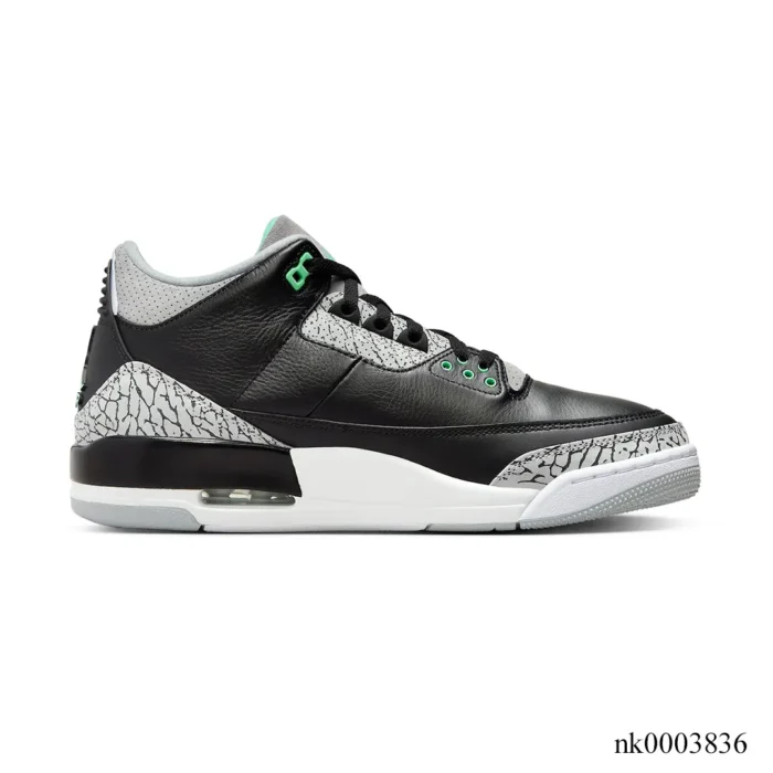 AJ 3 Green Glow Shoes Sneakers – nk0003836