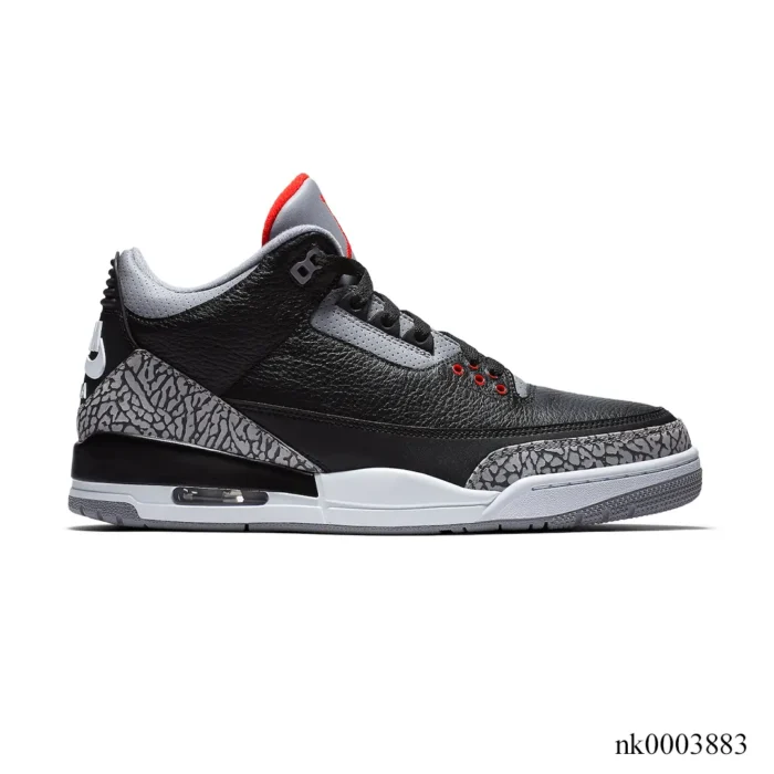 AJ 3 Black Cement Shoes Sneakers – nk0003883