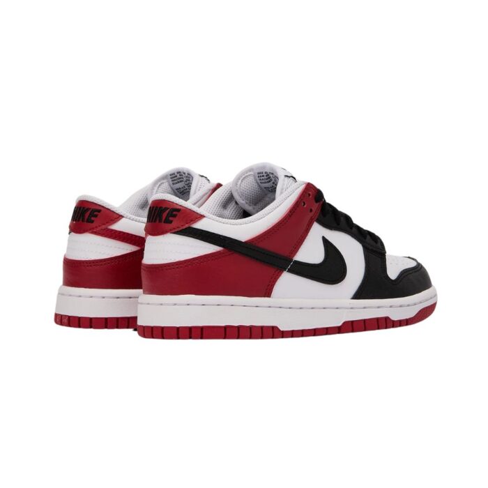 NIKE DUNK LOW BLACK TOE RED WHITE BLACK HF9980 600 - Image 3