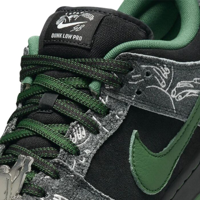 NIKE SB DUNK LOW PRO X THERE ANTHRACITE AND GORGE GREEN HF7743 001 - Image 5